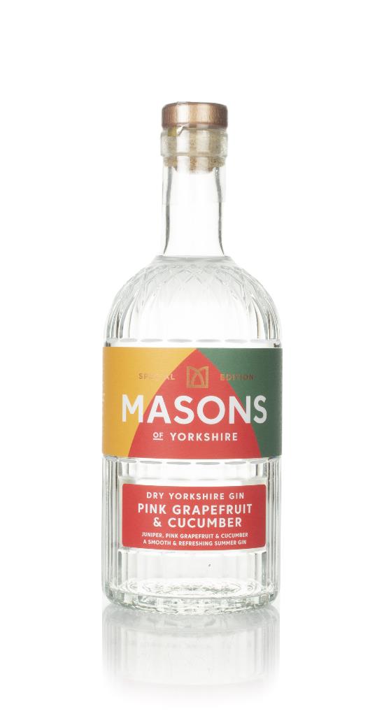 Masons Dry Yorkshire Gin - Pink Grapefruit & Cucumber Flavoured Gin