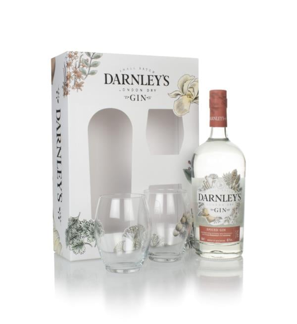Darnley's Spiced Gin Gift Pack with 2x Glasses London Dry Gin