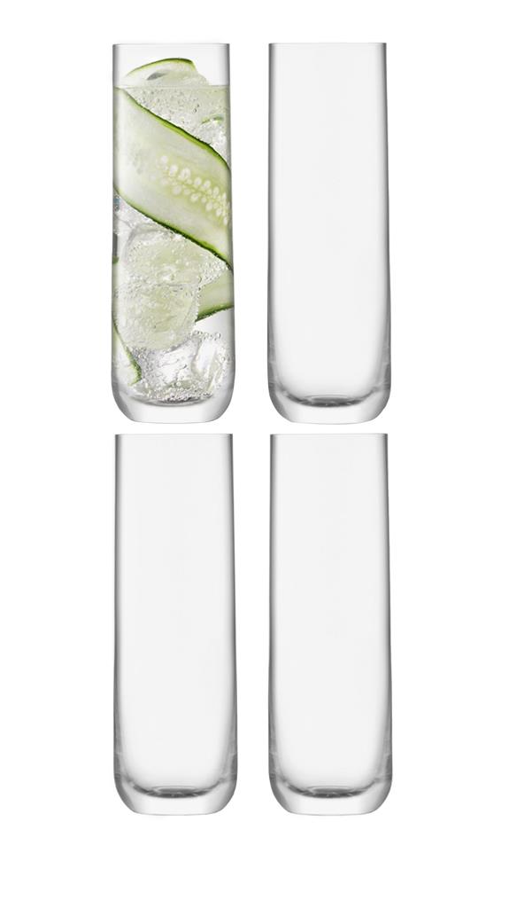 LSA International - Borough Highball Glass - Set of 4 - Clear