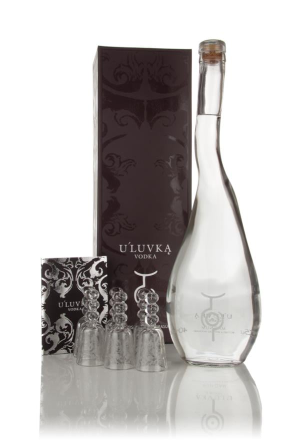 U'Luvka Magnum Gift Pack with 6x Glasses (1.75l) Plain Vodka