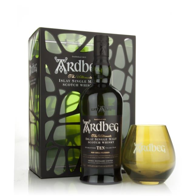 Ardbeg 10 Year Old with Glass Gift Pack Single Malt Whisky