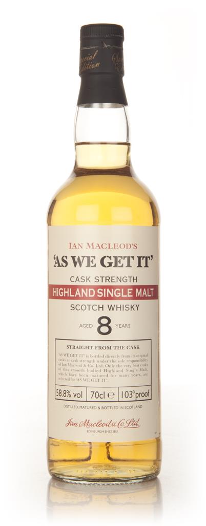 Highland 8 Year Old - As We Get (Ian Macleod) Single Malt Whisky