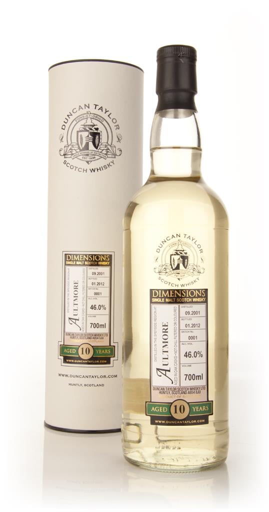 Aultmore 10 Year Old 2001 - Dimensions (Duncan Taylor) Single Malt Whisky