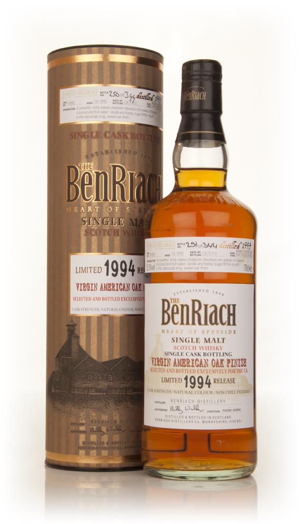 BenRiach 19 Year Old 1994 Virgin American Oak (cask 4386) Single Malt Whisky