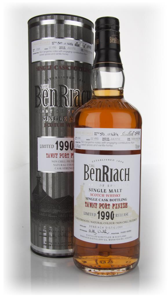 BenRiach 22 Year Old 1990 Tawny Port Pipe Single Malt Whisky