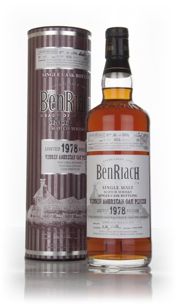BenRiach 32 Year Old 1978 (cask 4387) - Virgin American Oak Finish Single Malt Whisky