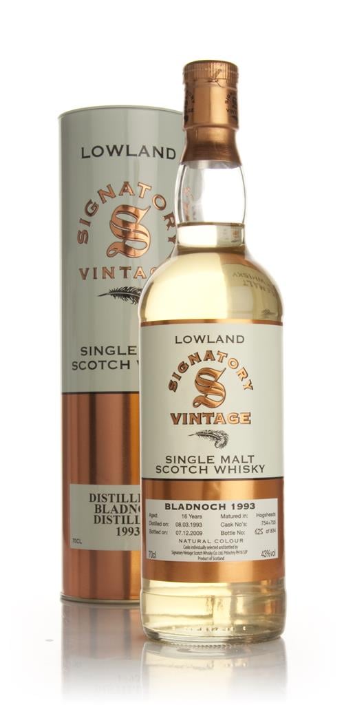 Bladnoch 16 Year Old 1993 (Signatory) Single Malt Whisky