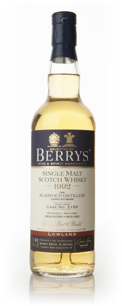 Bladnoch 19 Year Old 1992 - Berry Brothers and Rudd Single Malt Whisky
