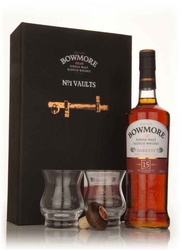 Bowmore 15 Year Old Darkest No.1 Vaults Gift Set Single Malt Whisky