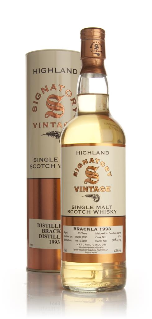 Brackla 15 Year Old 1993 (Signatory) Single Malt Whisky
