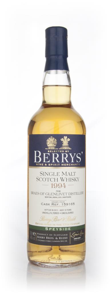 Braes of Glenlivet 18 Year Old 1994 (Berry Bros. & Rudd) Single Malt Whisky
