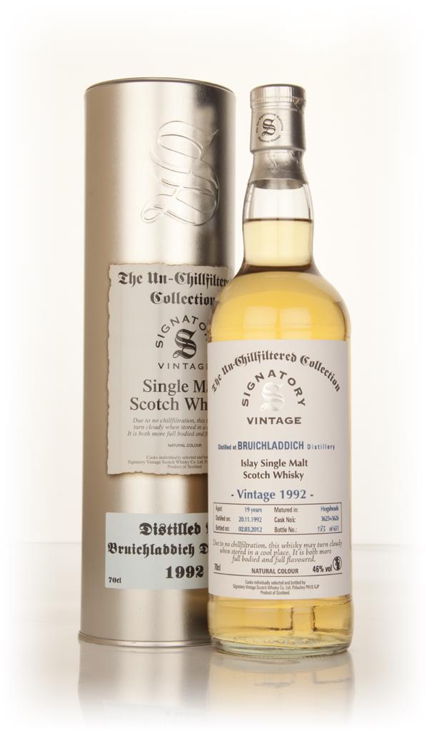 Bruichladdich 19 Year Old 1992 - Un-Chillfiltered (Signatory) Single Malt Whisky