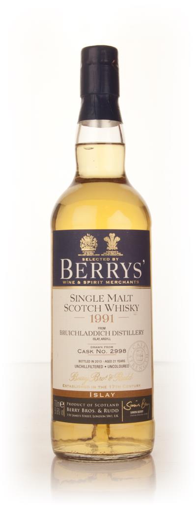 Bruichladdich 21 Year Old 1991 (cask 2998) (Berry Bros. & Rudd) Single Malt Whisky