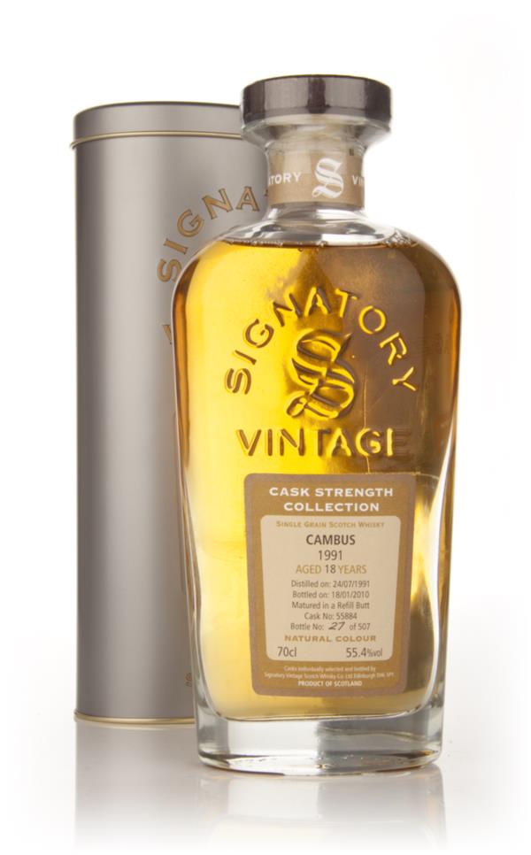 Cambus 18 Year Old 1991 - Cask Strength Collection (Signatory) Single Malt Whisky