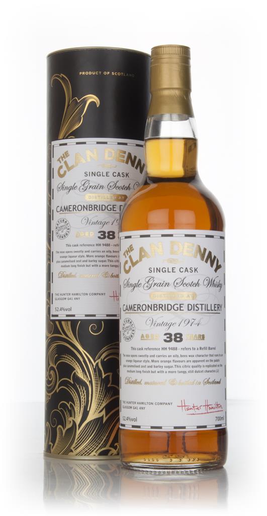 Cameronbridge 38 Year Old 1974 (cask 9488 - The Clan Denny (Douglas La Grain Whisky