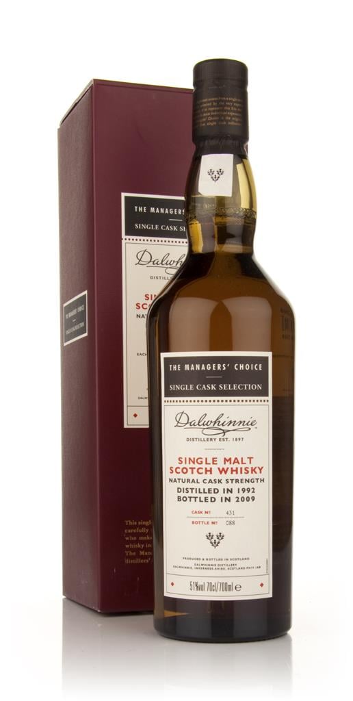 Dalwhinnie 1992 - Managers Choice Single Malt Whisky