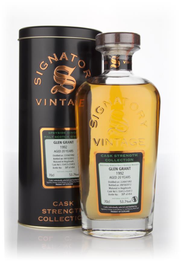 Glen Grant 20 Year Old 1992 - Cask Strength Collection (Signatory) Single Malt Whisky