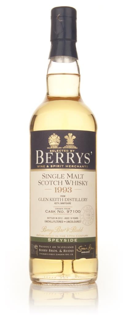 Glen Keith Distillery 18 Year Old 1993 (cask 97100) - (Berry Bros & Ru Single Malt Whisky