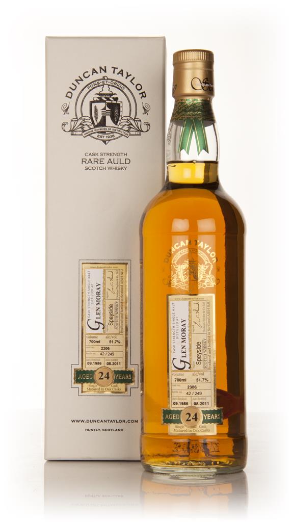 Glen Moray 24 Year Old 1986 Cask 2306 - Rare Auld (Duncan Taylor) Single Malt Whisky