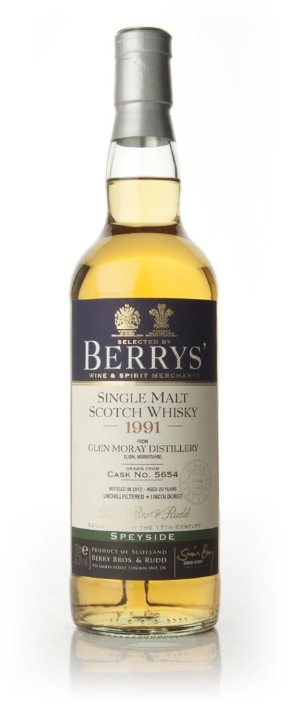 Glen Moray 20 Year Old 1991 - Berry Brothers and Rudd Single Malt Whisky