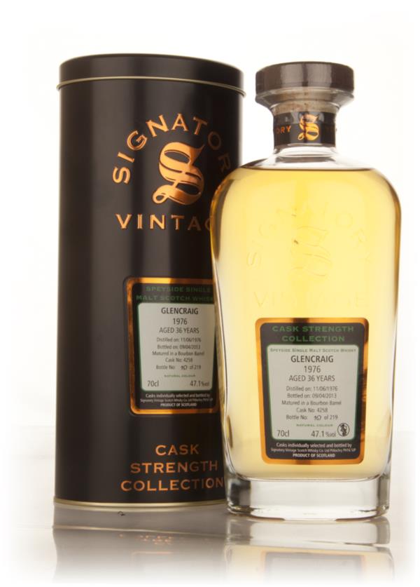 Glencraig 36 Year Old 1976 (cask 4258) - Cask Strength Collection (Sig Single Malt Whisky