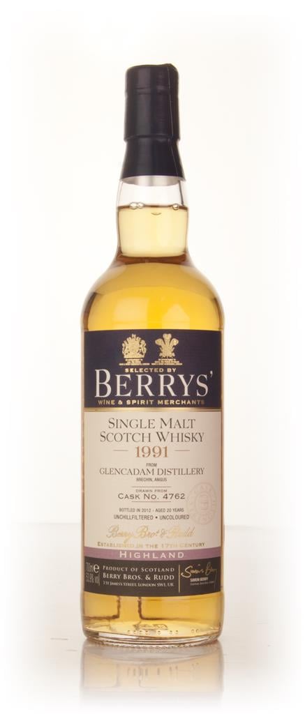 Glencadam 20 Year Old 1991 (cask 4762) (Berry Bros. & Rudd) Single Malt Whisky