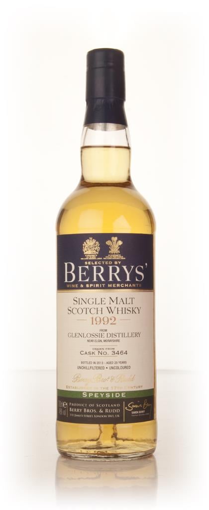 Glenlossie 20 Year Old 1992 (cask 3464) (Berry Bros. & Rudd) Single Malt Whisky