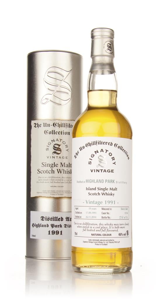 Highland Park 19 Year Old 1991 - Un-Chillfiltered (Signatory) Single Malt Whisky