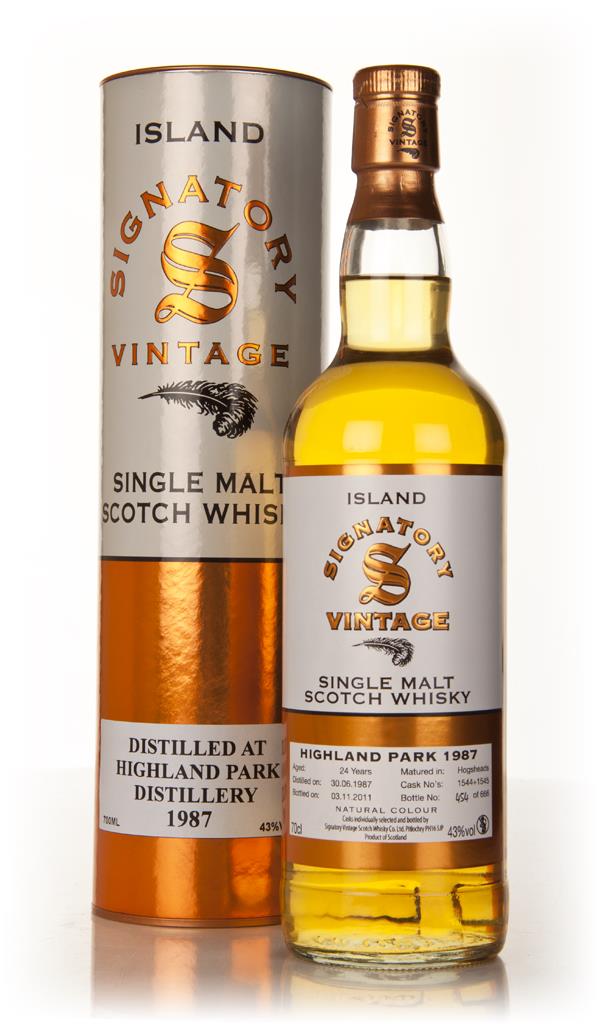 Highland Park 24 Year Old 1987 (Signatory) Single Malt Whisky