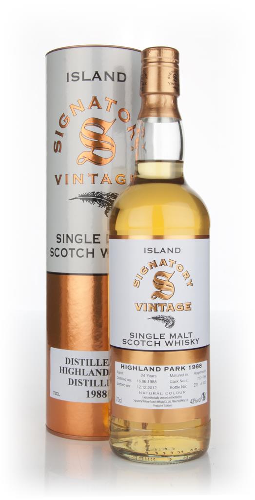 Highland Park 24 Year Old 1988 (Signatory) Single Malt Whisky