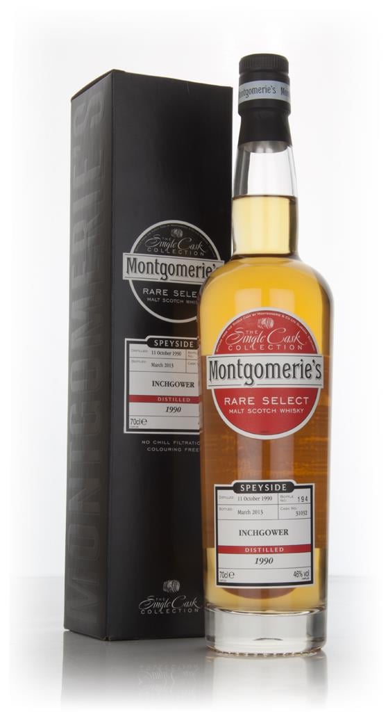 Inchgower 22 Year Old 1990 (cask 31032) - Rare Select (Montgomeries) Single Malt Whisky
