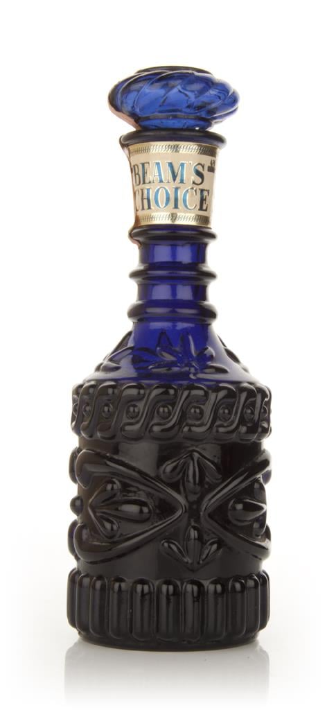 Jim Beam Blue Decanter - 1960s Bourbon Whiskey