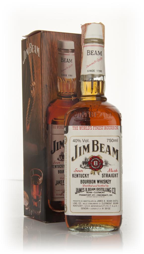 Jim Beam White 4 Year Old - 1980s Bourbon Whiskey