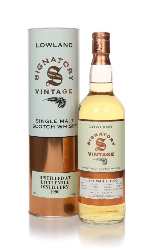Littlemill 16 Year Old 1990 (casks 2994+95) - Signatory Vintage Single Malt Whisky
