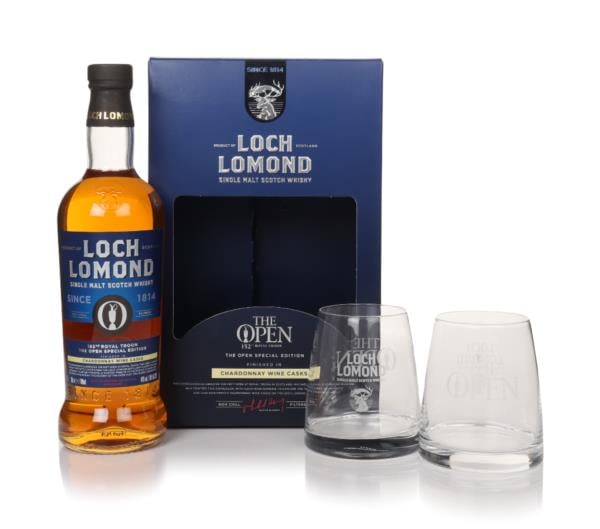 Loch Lomond The Open 2024 Special Edition Gift Set with 2x Glasses Single Malt Whisky