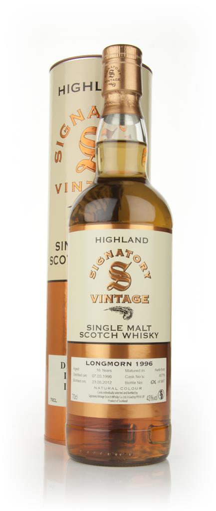 Longmorn 16 Year Old 1996 (Signatory) Single Malt Whisky