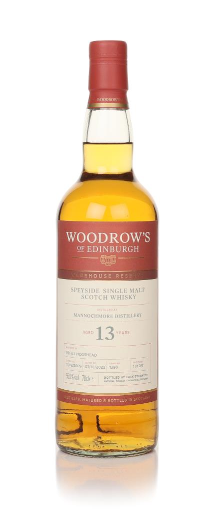 Mannochmore 13 Year Old 2009 (cask 1390) - Woodrow's of Edinburgh Single Malt Whisky