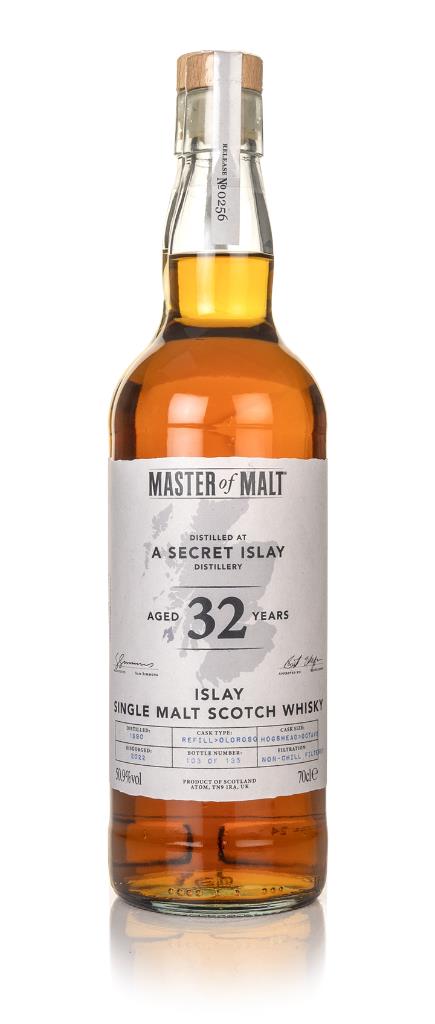 A Secret Islay Distillery 32 Year Old 1990 (Master of Malt) Single Malt Whisky