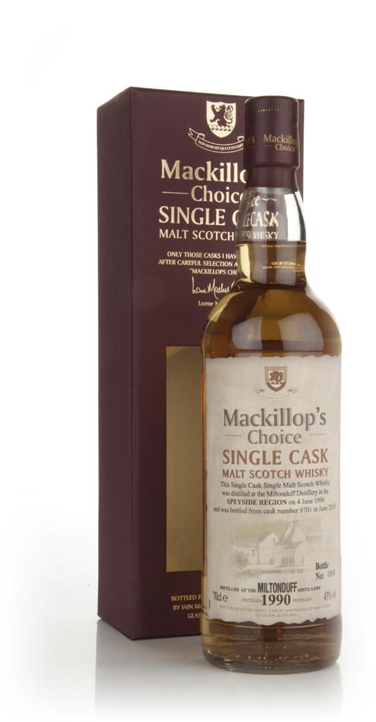 Miltonduff 1990 (cask 9701) - Mackillops Choice (bottled 2010) Single Malt Whisky