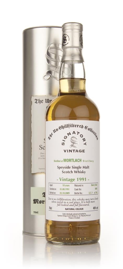 Mortlach 19 Year Old 1991 - Un-Chillfiltered (Signatory) Single Malt Whisky