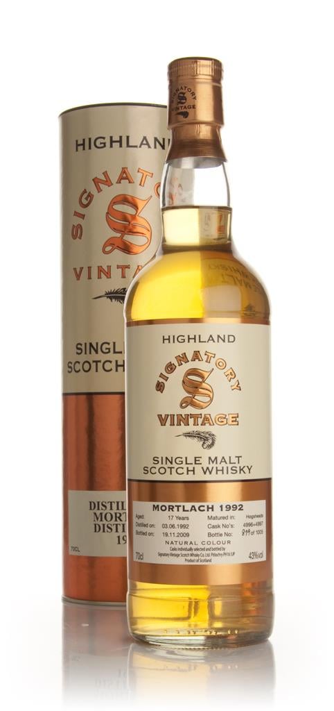 Mortlach 17 Year Old 1992 (Signatory) Single Malt Whisky