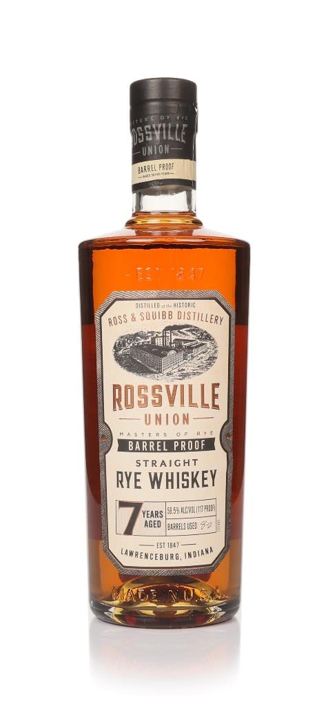 Rossville Union 7 Year Old Barrel Proof Straight Rye Whiskey