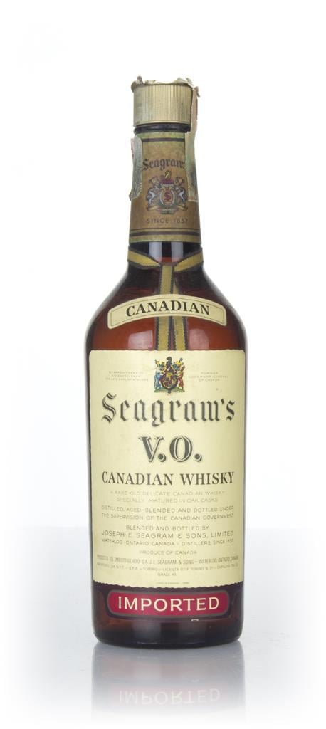 Seagrams V.O. 6 Year Old Canadian Whisky - 1966 Blended Whisky