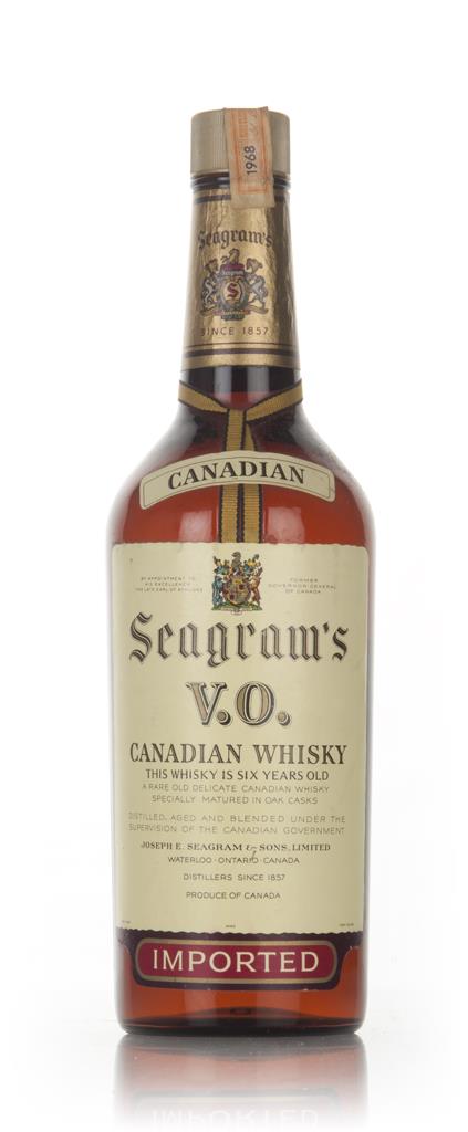 Seagrams V.O. 6 Year Old Canadian Whisky - 1968 Blended Whisky