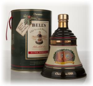 Bells 1991 Christmas Decanter