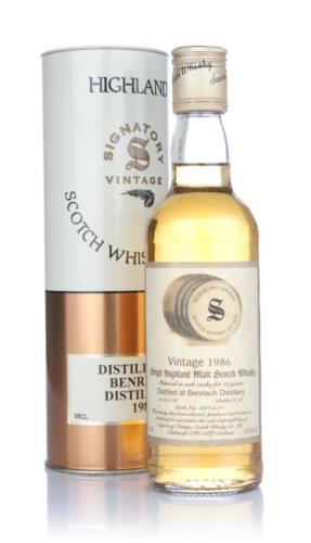 BenRiach 1986 Signatory Single Malt Scotch Whisky