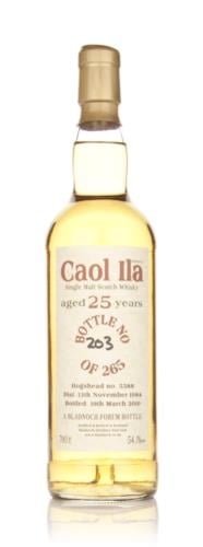 Caol Ila 1984  25 Year Old Bladnoch (Cask 5388)  Single Malt Scotch Whisky