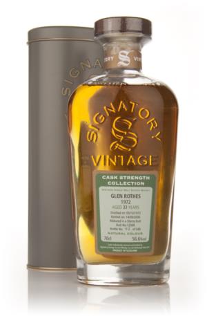 Glenrothes 1972 33 Year Old Signatory Cask Strength Single Malt Scotch Whisky
