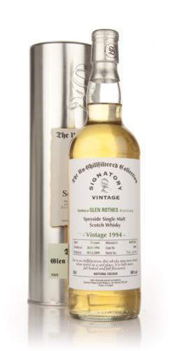 Glenrothes 1994 15 Year Old Signatory Single Malt Scotch Whisky