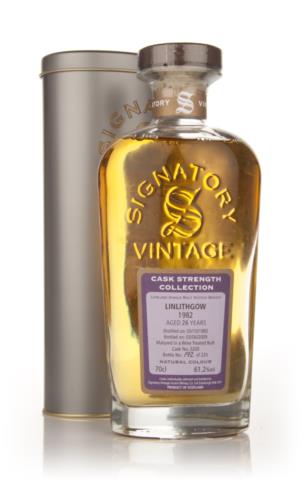 Linlithgow 26 Year Old 1982 Signatory Cask Strength Single Malt Scotch Whisky